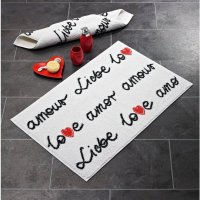 Коврик для ванной 60x90см Amour белый