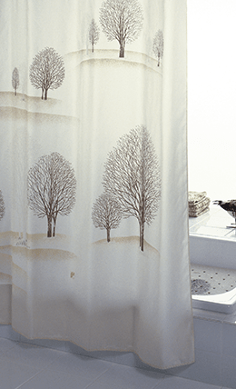 Perdea de dus textil 240x180 cm Uni alb
