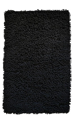 Коврик для ванной 50x80см Rasta чёрный